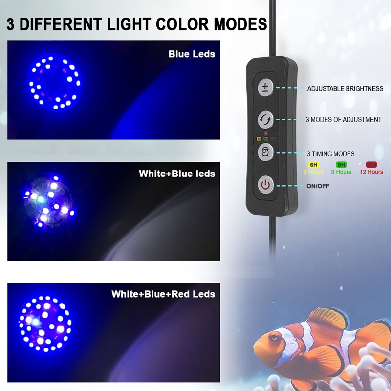 Luz LED de arrecife para acuar - Marine Aquarium Tanks reseña y precio