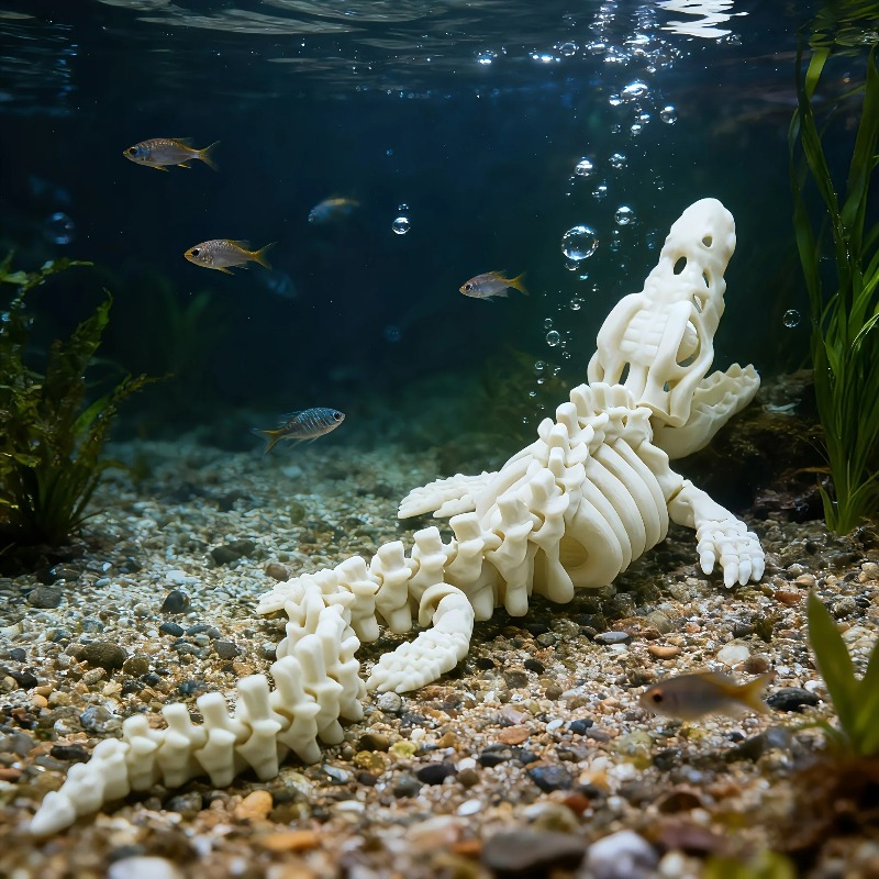 1 Pieza de Esqueleto de Mosasa - Marine Aquarium Used reseña y precio